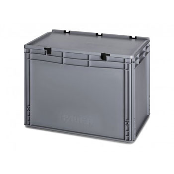 №ED 64/42 HG Евроконтейнер с крышкой, скрытые ручки 600x400x420